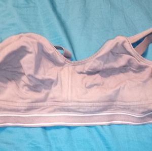 Champion Size 42C gray/white sports bra